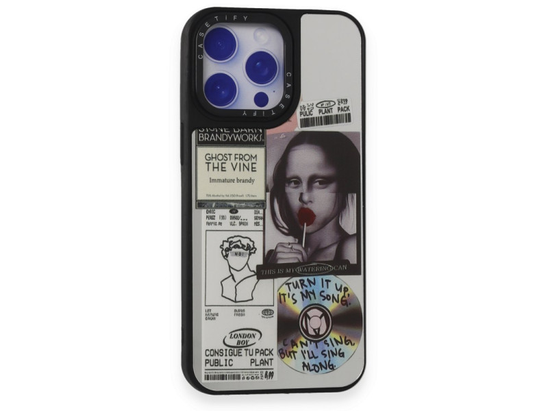 Newface iPhone 15 Pro Kılıf Mirror Desenli Kapak - Mirror - 2