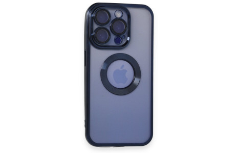 Newface iPhone 15 Pro Kılıf Slot Silikon - Lacivert