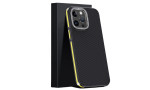 Joko iPhone 15 Pro Max Kılıf Aramid 600D Kevlar Karbon Fiber Magsafe Kapak - Sarı