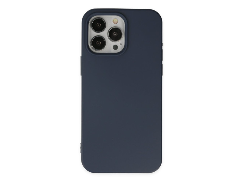 Newface iPhone 15 Pro Max Kılıf First Silikon - Lacivert