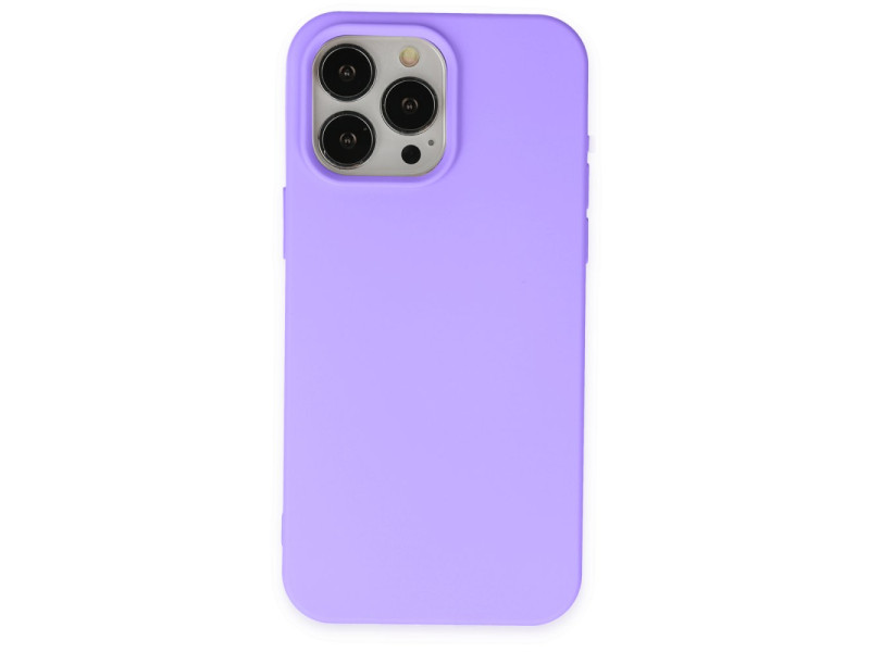 Newface iPhone 15 Pro Max Kılıf First Silikon - Lila