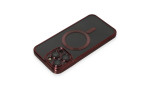 Newface iPhone 15 Pro Max Kılıf Kross Magneticsafe Kapak - Bordo