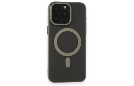 Newface iPhone 15 Pro Max Kılıf Lodos Magneticsafe Mat Kapak - Titan Gri