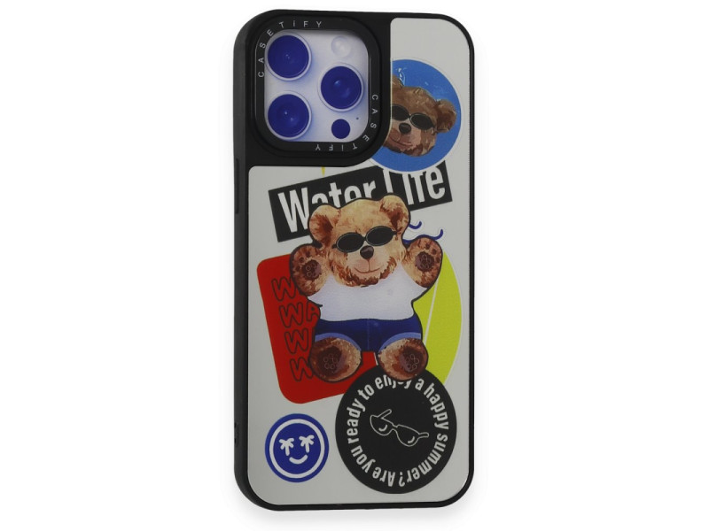 Newface iPhone 15 Pro Max Kılıf Mirror Desenli Kapak - Mirror - 14