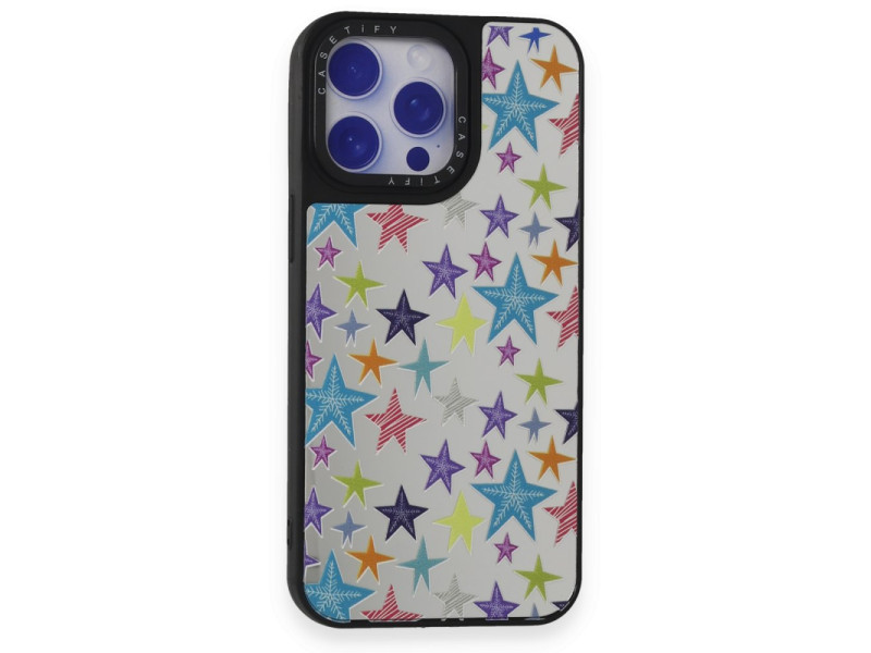 Newface iPhone 15 Pro Max Kılıf Mirror Desenli Kapak - Mirror - 18