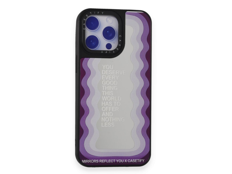 Newface iPhone 15 Pro Max Kılıf Mirror Desenli Kapak - Mirror - 5