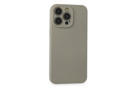 Newface iPhone 15 Pro Max Kılıf Nano içi Kadife Silikon - Beyaz Titanyum