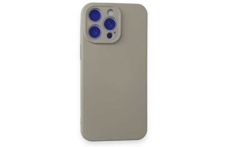 Newface iPhone 15 Pro Max Kılıf Nano içi Kadife Silikon - Titan Gri