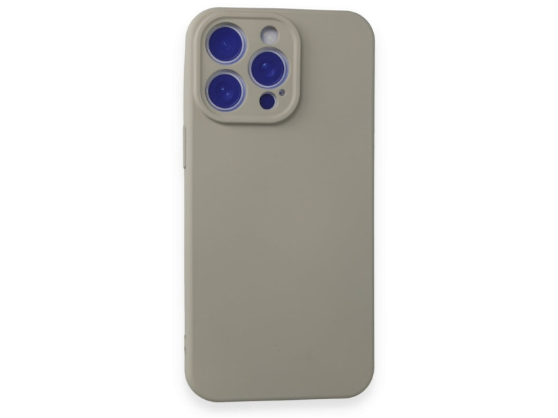 Newface iPhone 15 Pro Max Kılıf Nano içi Kadife Silikon - Titan Gri