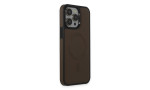 Newface iPhone 15 Pro Max Kılıf Ozzi Magsafe Deri Kapak - Natural Grey
