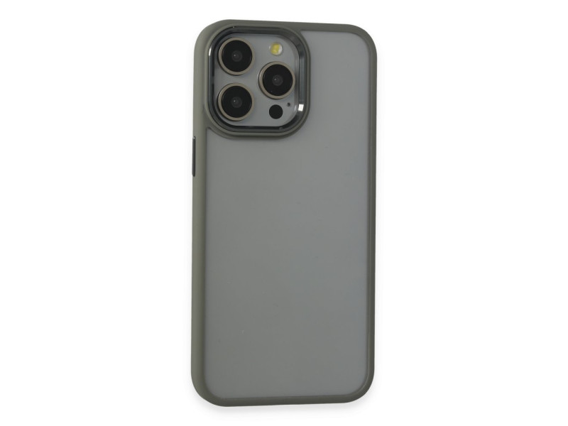 Newface iPhone 15 Pro Max Kılıf Power Silikon - Titan Gri