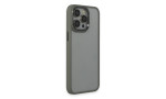Newface iPhone 15 Pro Max Kılıf Power Silikon - Titan Gri