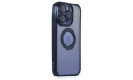 Newface iPhone 15 Pro Max Kılıf Slot Silikon - Lacivert