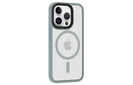 Newface iPhone 15 Pro Max Kılıf Trex Magneticsafe Kapak - Gri