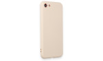 Newface iPhone 7 Kılıf First Silikon - Krem
