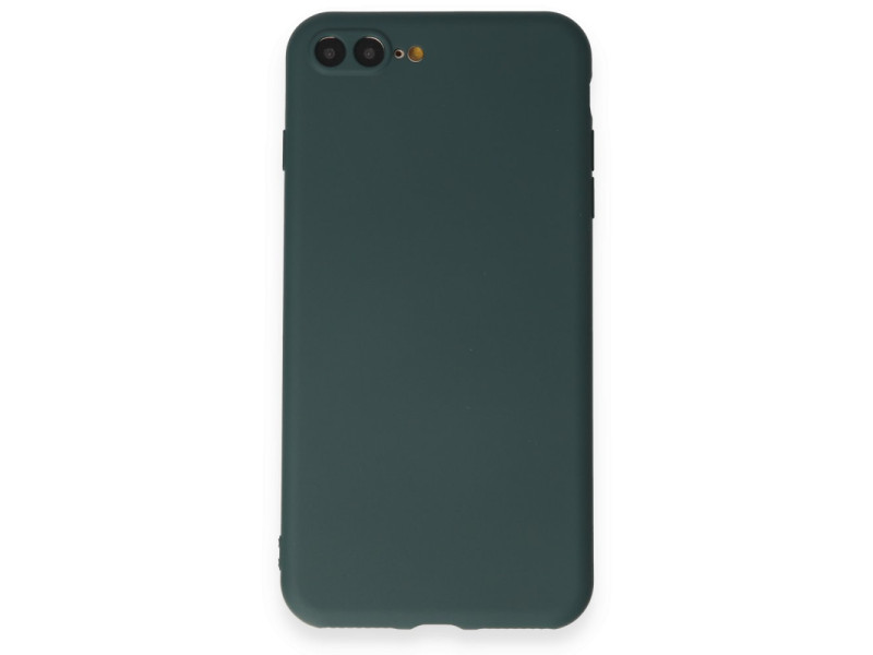 Newface iPhone 7 Plus Kılıf First Silikon - Koyu Yeşil
