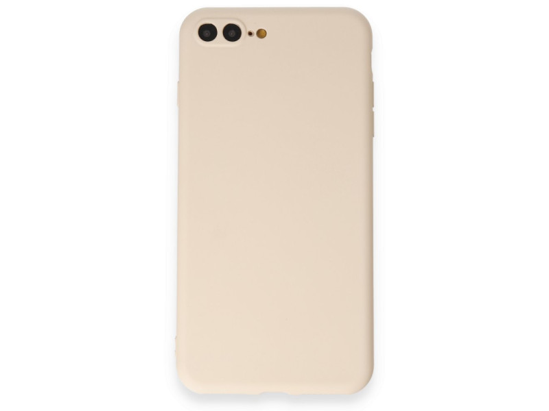 Newface iPhone 7 Plus Kılıf First Silikon - Krem