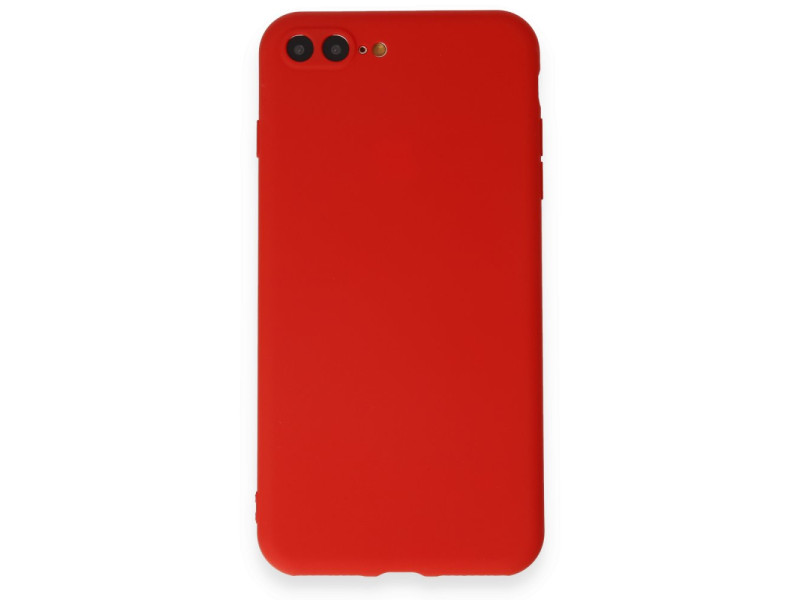 Newface iPhone 8 Plus Kılıf First Silikon - Kırmızı