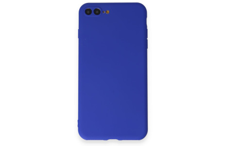 Newface iPhone 8 Plus Kılıf First Silikon - Koyu Mavi