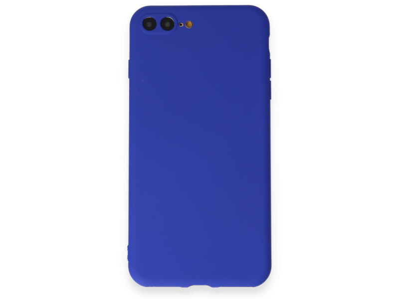 Newface iPhone 8 Plus Kılıf First Silikon - Koyu Mavi