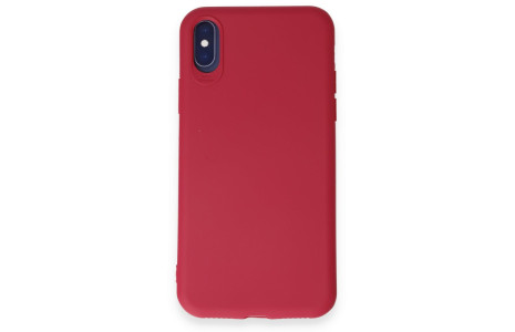 Newface iPhone X Kılıf First Silikon - Fuşya