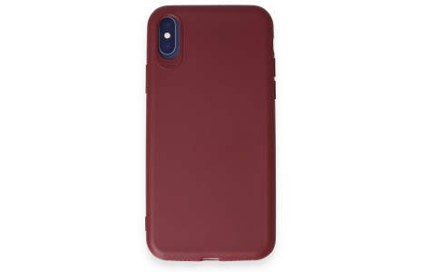 Newface iPhone X Kılıf First Silikon - Kiremit