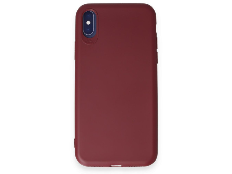 Newface iPhone X Kılıf First Silikon - Kiremit