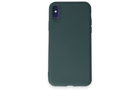 Newface iPhone X Kılıf First Silikon - Koyu Yeşil