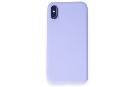 Newface iPhone X Kılıf First Silikon - Lila