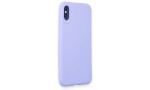 Newface iPhone X Kılıf First Silikon - Lila