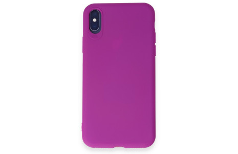 Newface iPhone X Kılıf First Silikon - Mor
