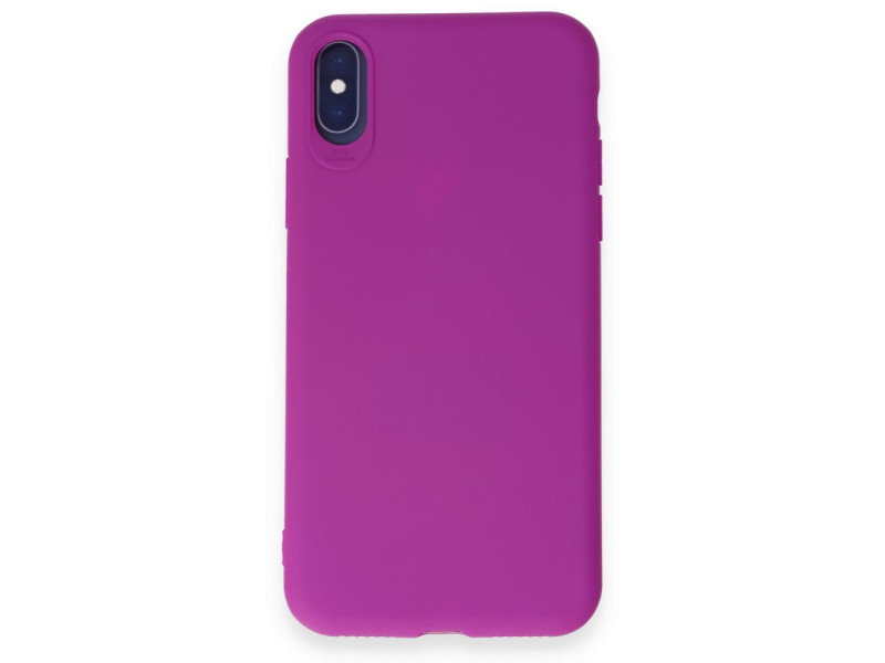 Newface iPhone X Kılıf First Silikon - Mor