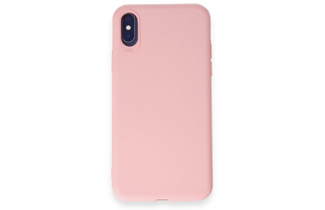 Newface iPhone X Kılıf First Silikon - Pudra