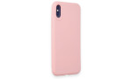 Newface iPhone X Kılıf First Silikon - Pudra