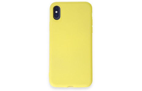 Newface iPhone X Kılıf First Silikon - Sarı
