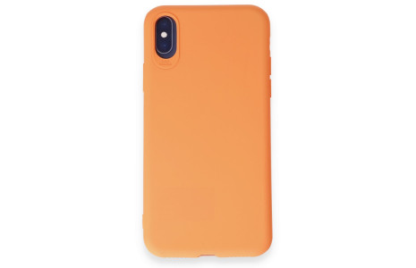 Newface iPhone X Kılıf First Silikon - Turuncu