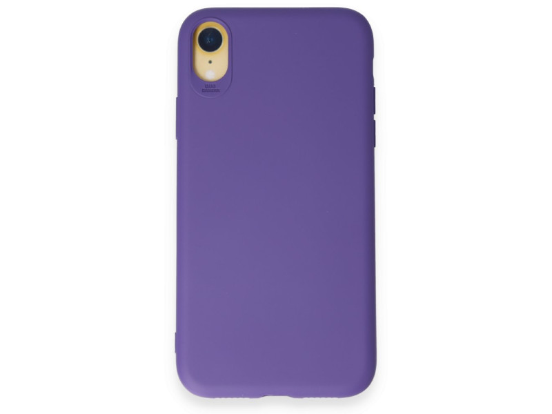 Newface iPhone XR Kılıf First Silikon - Mor