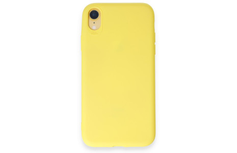 Newface iPhone XR Kılıf First Silikon - Sarı