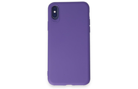 Newface iPhone XS Kılıf First Silikon - Mor