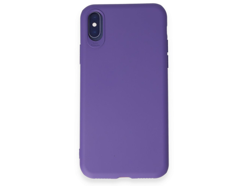 Newface iPhone XS Kılıf First Silikon - Mor