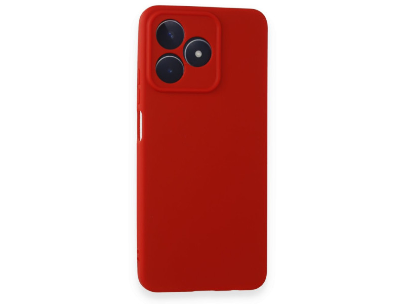 Newface Realme C53 Kılıf First Silikon - Kırmızı