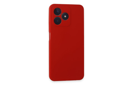 Newface Realme C53 Kılıf Nano içi Kadife Silikon - Kırmızı