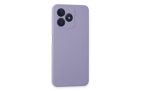 Newface Realme C53 Kılıf Nano içi Kadife Silikon - Lila