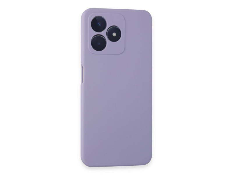 Newface Realme C53 Kılıf Nano içi Kadife Silikon - Lila