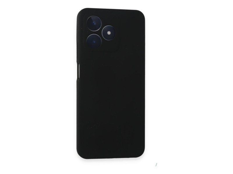 Newface Realme C53 Kılıf Nano içi Kadife Silikon - Siyah