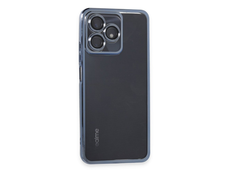 Newface Realme C53 Kılıf Razer Lensli Silikon - Açık Mavi