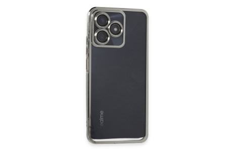 Newface Realme C53 Kılıf Razer Lensli Silikon - Gümüş