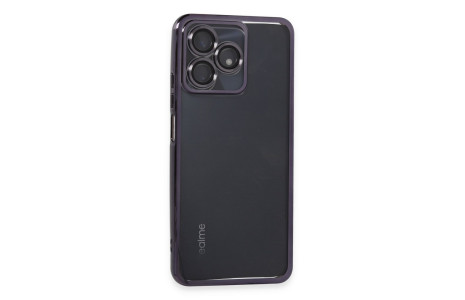 Newface Realme C53 Kılıf Razer Lensli Silikon - Mor