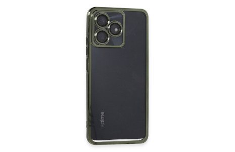 Newface Realme C53 Kılıf Razer Lensli Silikon - Yeşil