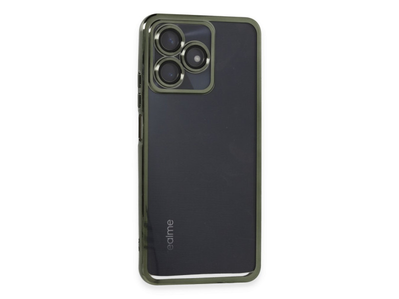 Newface Realme C53 Kılıf Razer Lensli Silikon - Yeşil